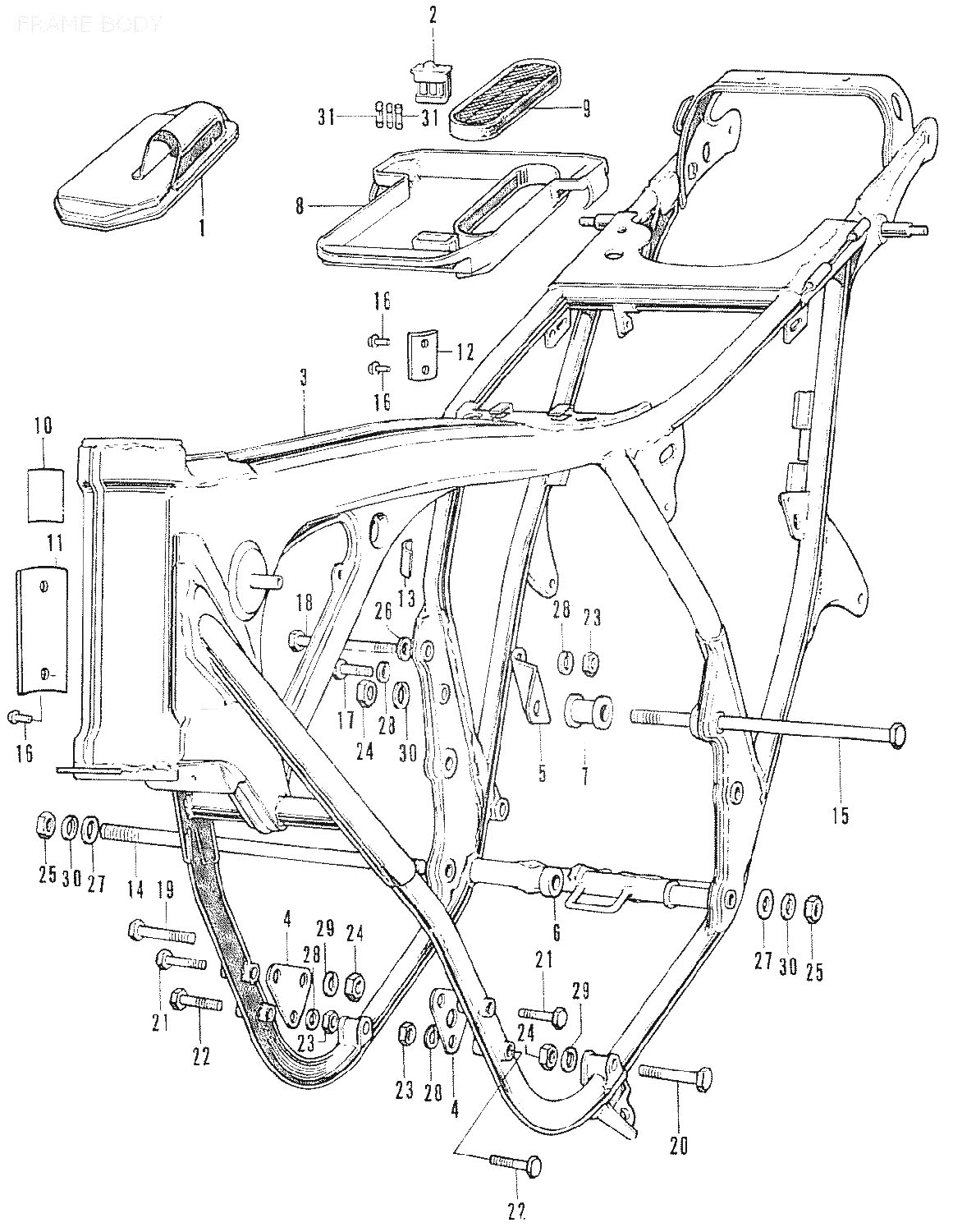 Honda frame каталог